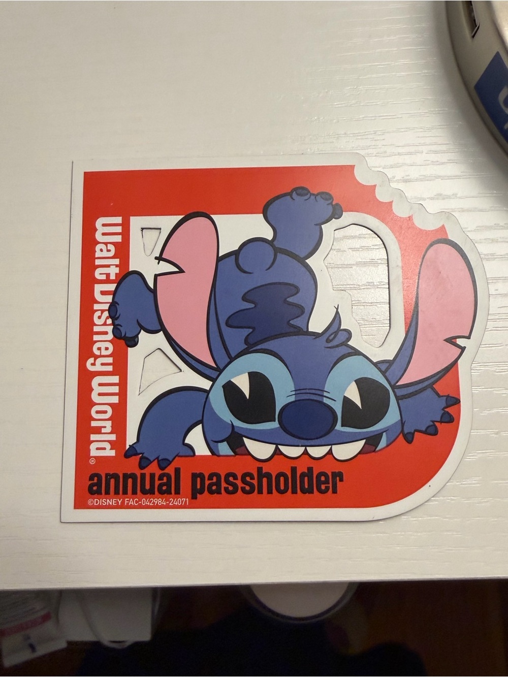 Disney Stitch Annual Passholder Magnet